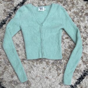 Princess Polly Light Green Cardigan
